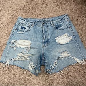 American Eagle distressed boyfriend fit shorts